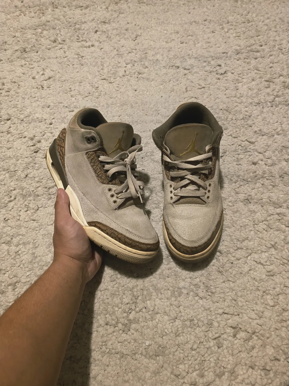 Air Jordan Retro 3 'Neutral Taupe' Men's Sneakers